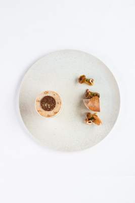 Plato del Restaurante Christophe HAY en Blois, restaurante gastronómico del Valle del Loira