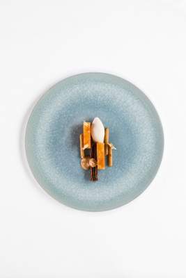 Plato del Restaurante Christophe HAY en Blois, restaurante gastronómico del Valle del Loira