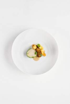 Plato del Restaurante Christophe HAY en Blois, restaurante gastronómico del Valle del Loira