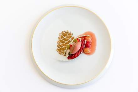 Dessert du Chef Christophe HAY au Restaurant gastronomique à Blois Fleur de Loire